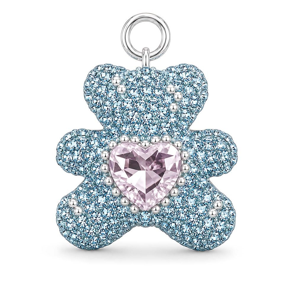 Pearl Style Pet Necklace Blue Rhinestone Flower Charm Dog Cat Jewelry Double Strand Pink Heart Crystal Accent
