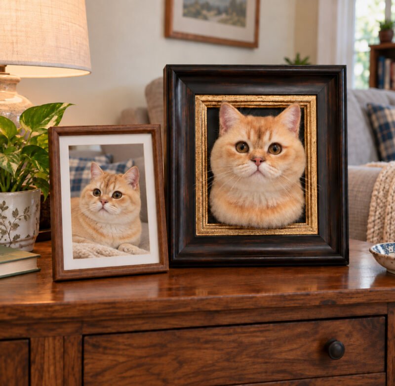 custom-pet-head-portrait-00 Custom Framed Pet Face Portrait, Needle Felted Wool Sculpture, Memorial Keepsake